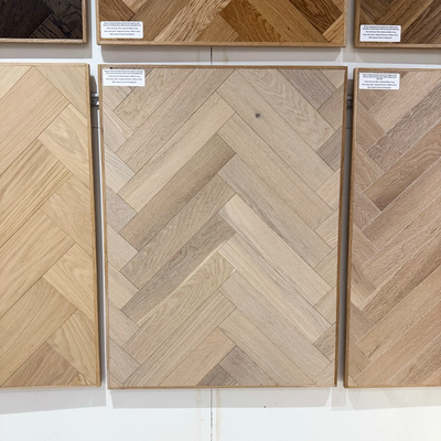 Boston Engineered Real Wood Herringbone Oak Raw Matt Lacquered